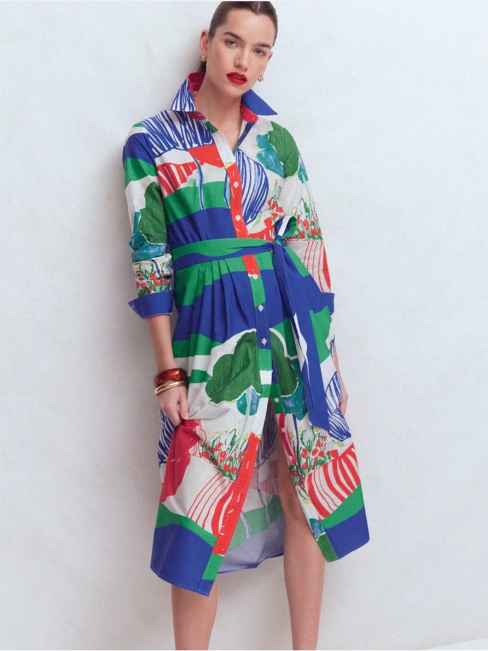 NEW Boden Alexa Long Sleeve Midi Dress
